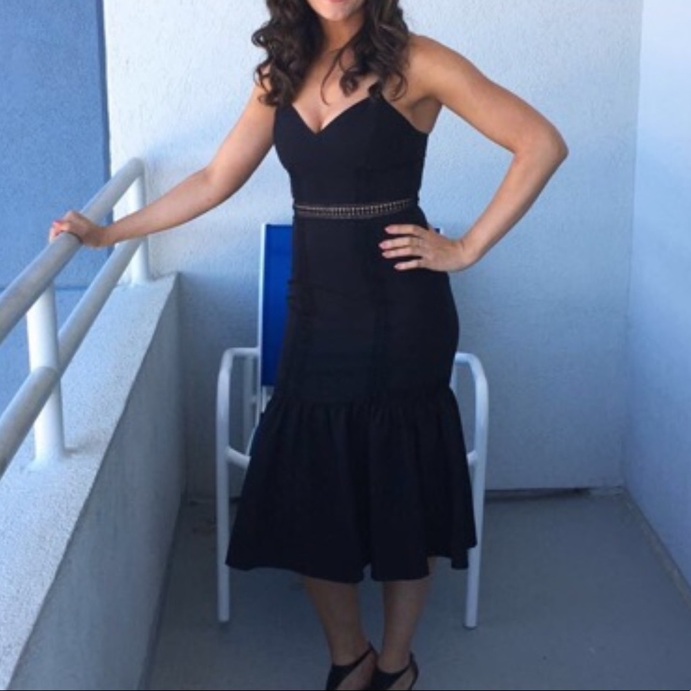 Bloomingdales Black Cocktail Dress (Mermaid Cut)